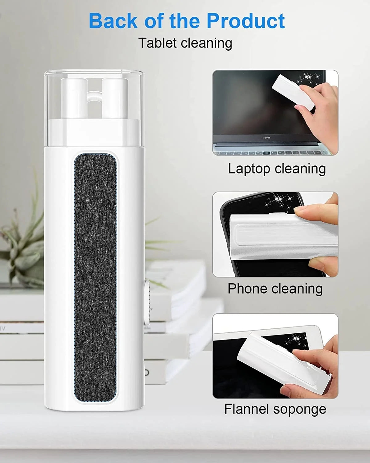 [8 in 1] Cleaner Kit for Airpod,Supfine Cleaning Pen with Brush for Airpods Pro,Multi-Function Cleaner Kit for Earbuds,Earphone,Ipod,Keyboard,Iphone,Ipad,Laptop(White)